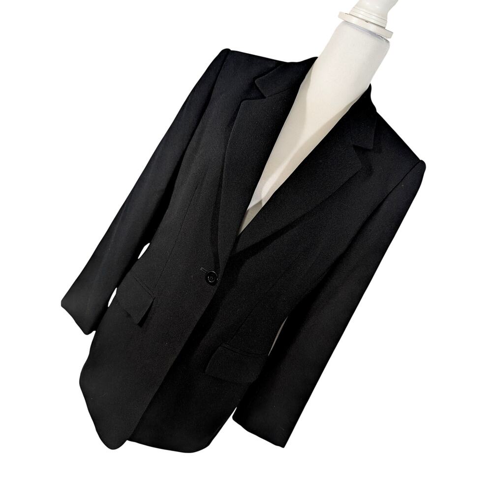 LIZ CLAIBORNE! GORGEOUS ONE BUTTON, TAILORED, LONG LAPEL BLAZER, JACKET! SZ 12P